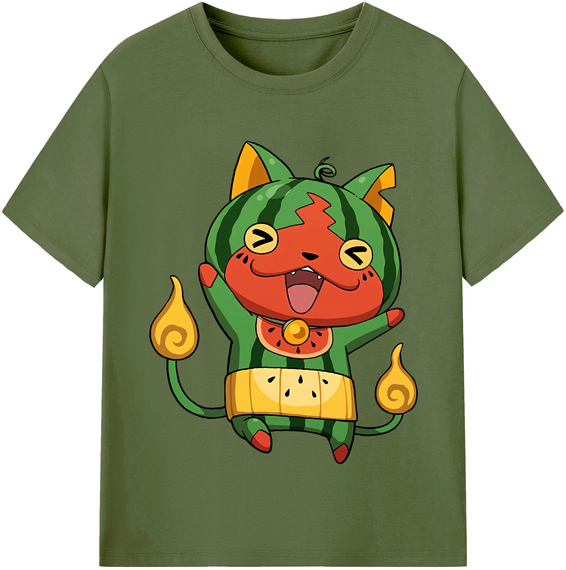 （画像用） 妖怪ウォッチ Yo-kai Watch 綿100％半袖Tシャツ（フロントプリント）